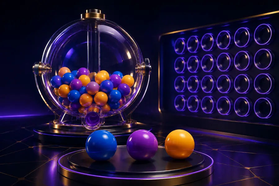 Premium lottery game balls and selection board