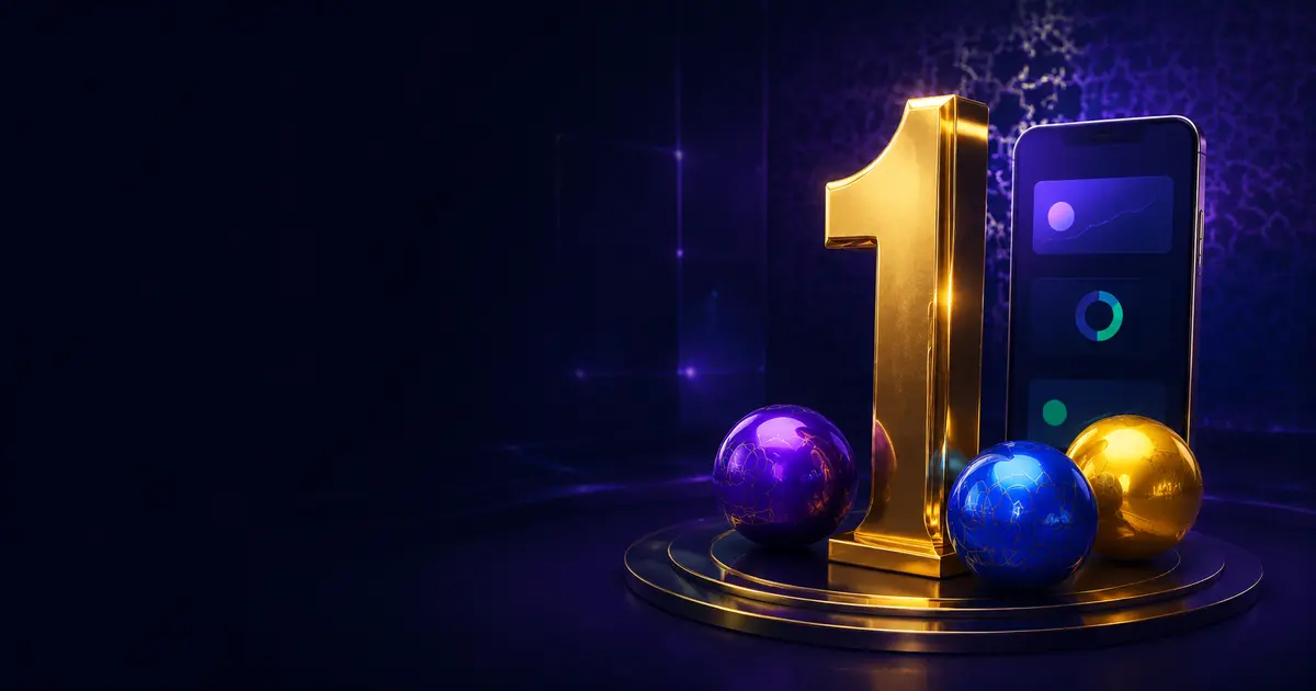 Premium One Lottery India number balls and mobile information display